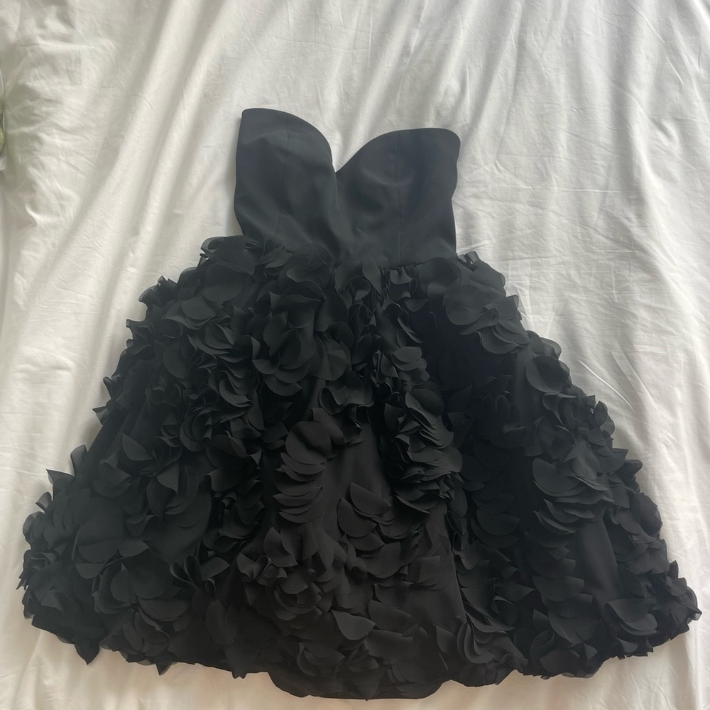 Rachel Antonoff Black Strapless Mini Dress (Size 0)